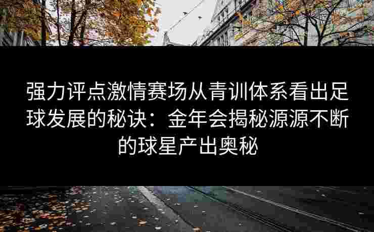 强力评点激情赛场从青训体系看出足球发展的秘诀：金年会揭秘源源不断的球星产出奥秘
