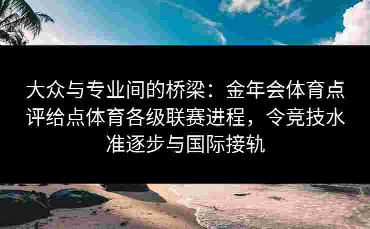 大众与专业间的桥梁：金年会体育点评给点体育各级联赛进程，令竞技水准逐步与国际接轨